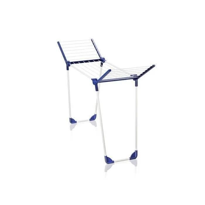 Séchoir à linge sur pied Pegasus 120 Solid Compact 81720 Leifheit, tancarville stable, ailes rabatta