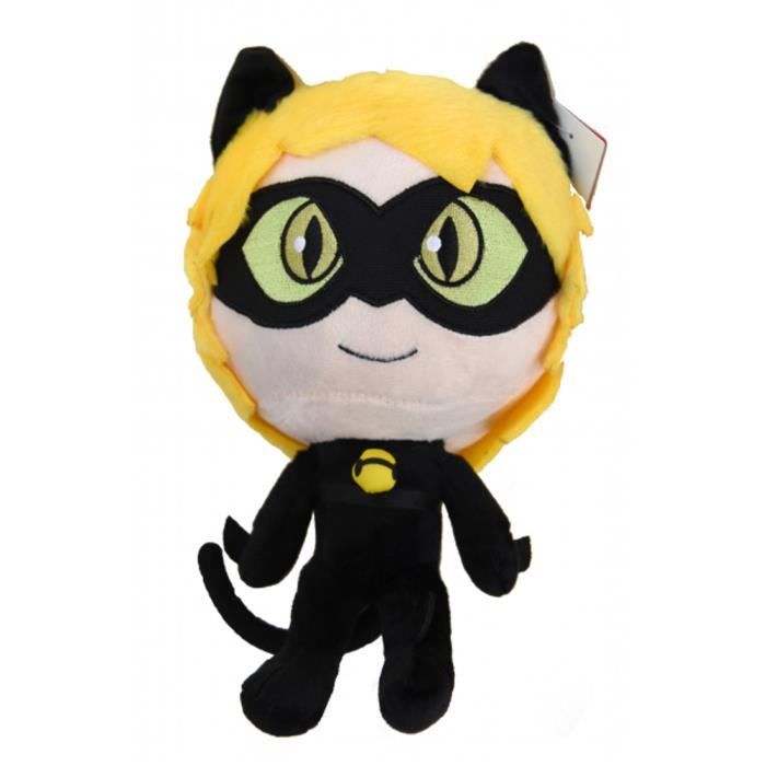MIRACULOUS Peluche PLAGG CHAT NOIR 30cm Ladybug Noir Cdiscount