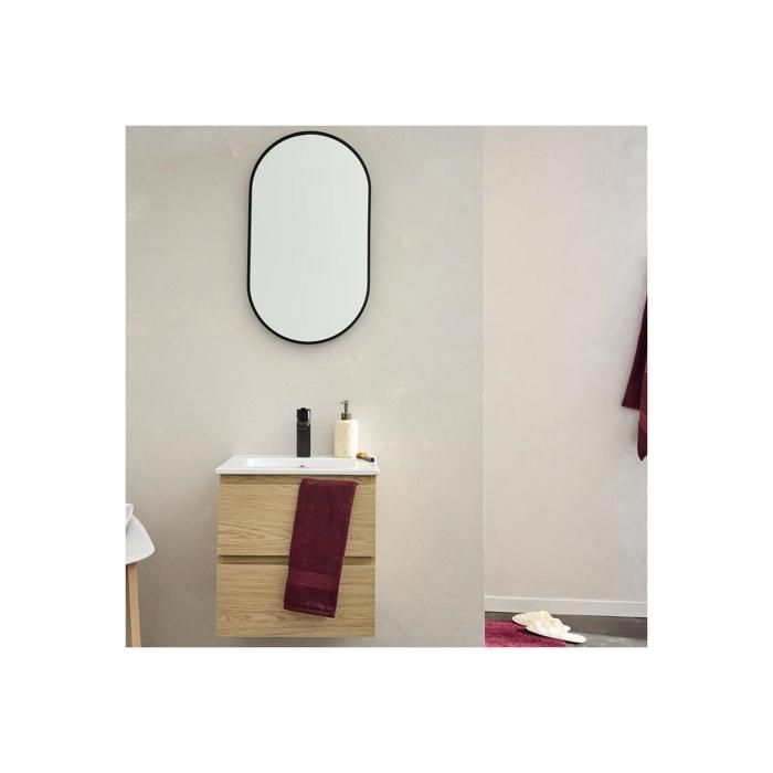 Meuble vasque SORRENTO suspendu 45cm avec plan céramique