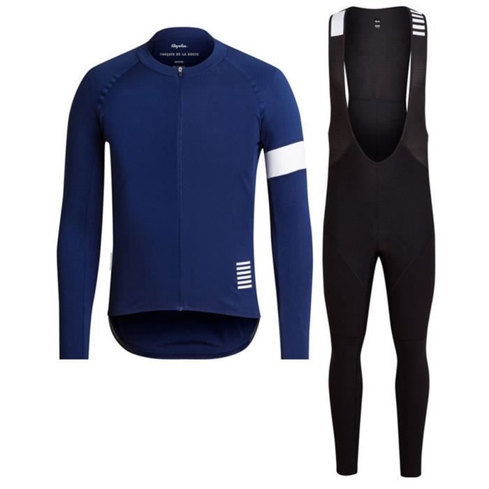 Homme RAPHA rouge à manches longues poches arrière cyclisme Core Jersey Taille S NEUF