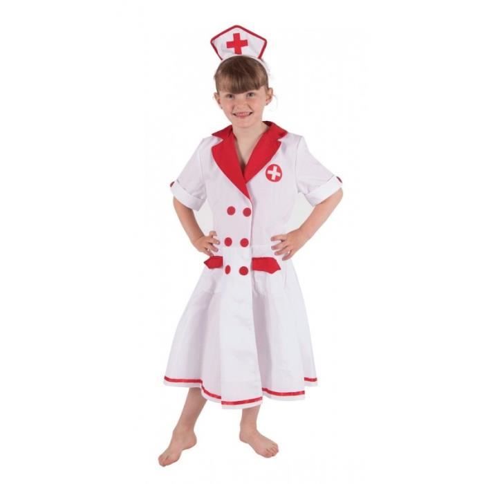 Déguisement Infirmière Fille - PtitClown - Blanc - Carnaval - Confortable - Esthétique