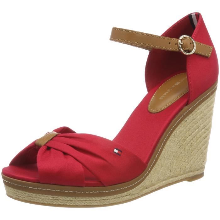 espadrilles iconic compensées tommy hilfiger