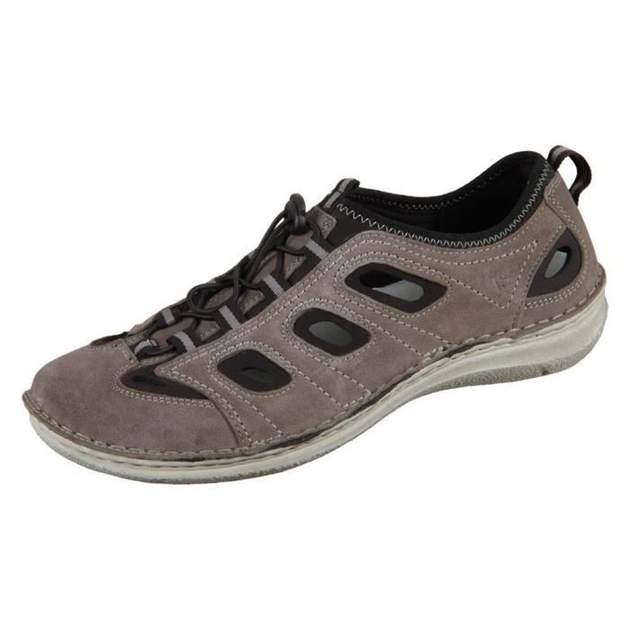 Josef Seibel Baskets Homme - Josef Seibel - Slipper Anvers 44 - Gris - Cuir
