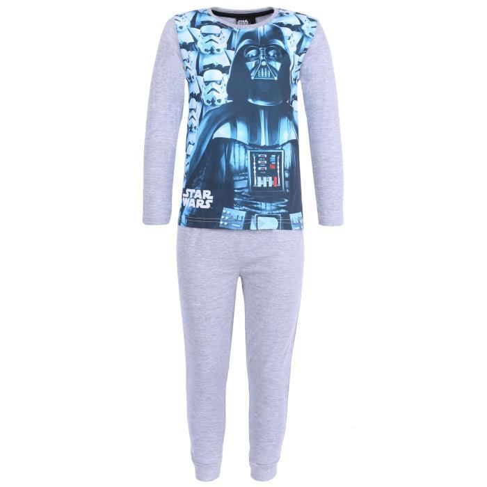 DISNEY pyjama garçon STAR WARS bleu et gris 4 6 8 ou 10 ans Stormtrooper NEUF 