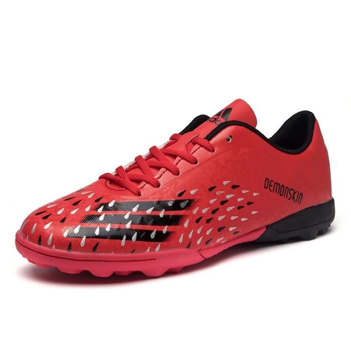 Chaussures de football d'entraînement pour enfants - REMYCOO - Légères cloutées de haute qualité - Noir - Sport
