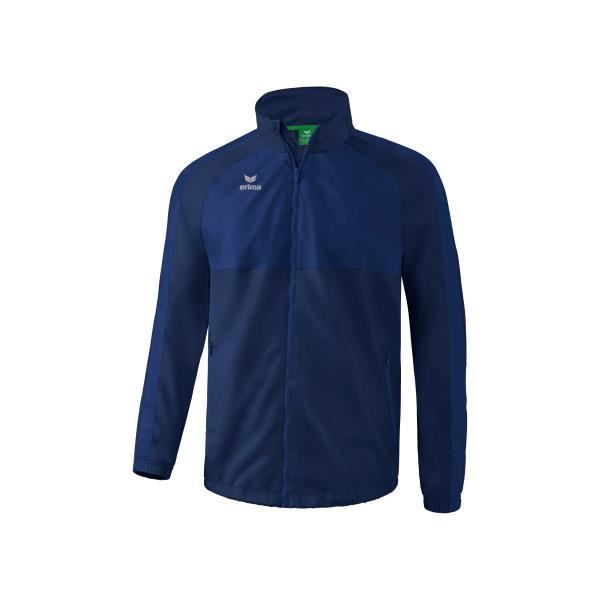 veste imperméable - erima team - bleu navy - homme - multisport - manches longues - 1200mm d'étanchéité