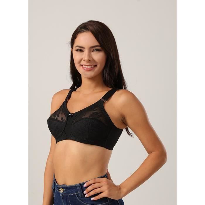 Soutien-gorge Bolero Joséphine 85B Noir Dentelle Avec Perles Et Armature, Neuf Sans étiquettes