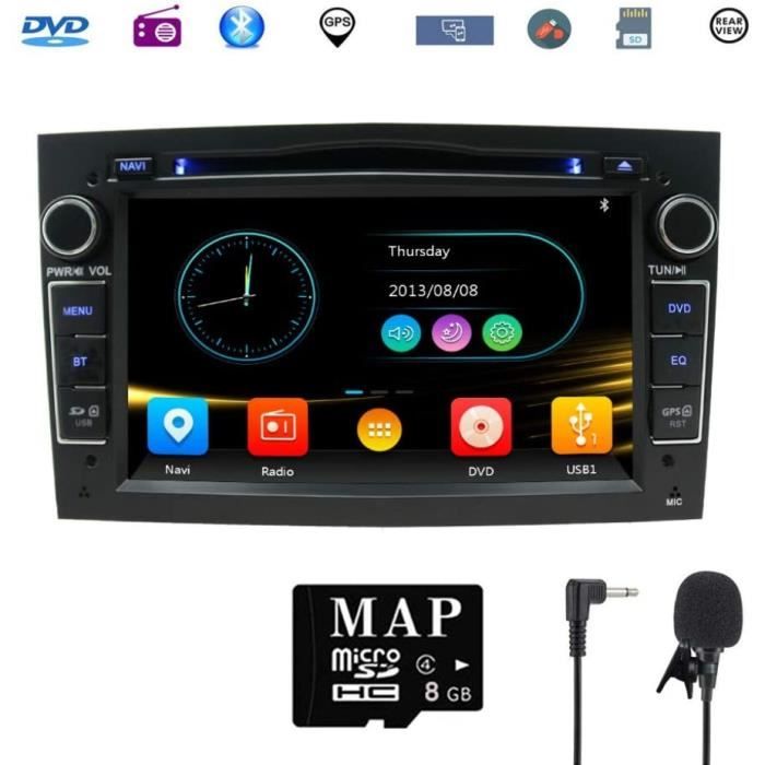Autoradio Bluetooth CD DVD Lecteur, CENXINY RDS Poste Radio Voiture  Bluetooth 5.0 Mains-Libres 1 Din Autoradio FM avec USB Micro SD AUX MP3  Player