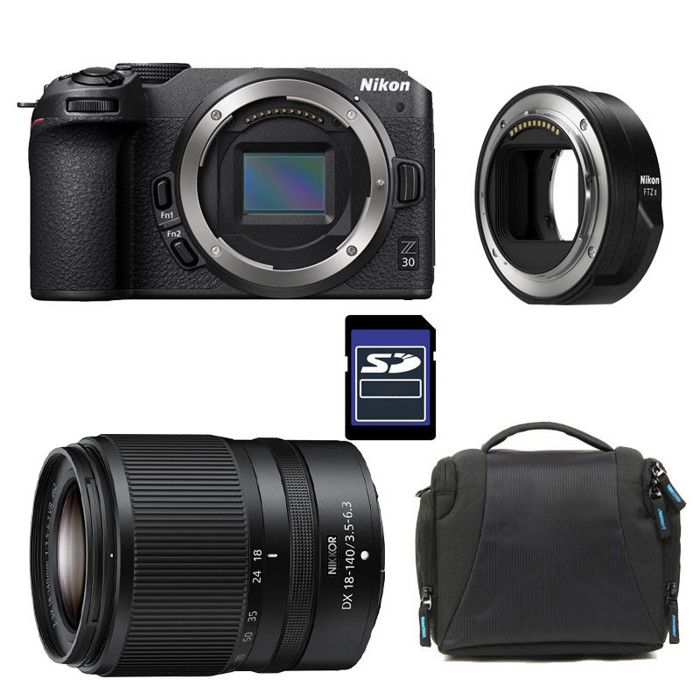 NIKON Z30 + Z 18 140 Garanti + Sac + Carte SD 8 Go + Bague FTZ II - vue 6