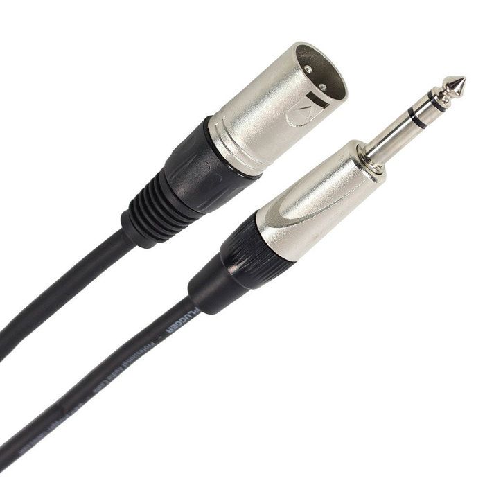 Plugger Câble XLR mâle 3b - Jack mâle stéréo 3m Easy Câble Micro