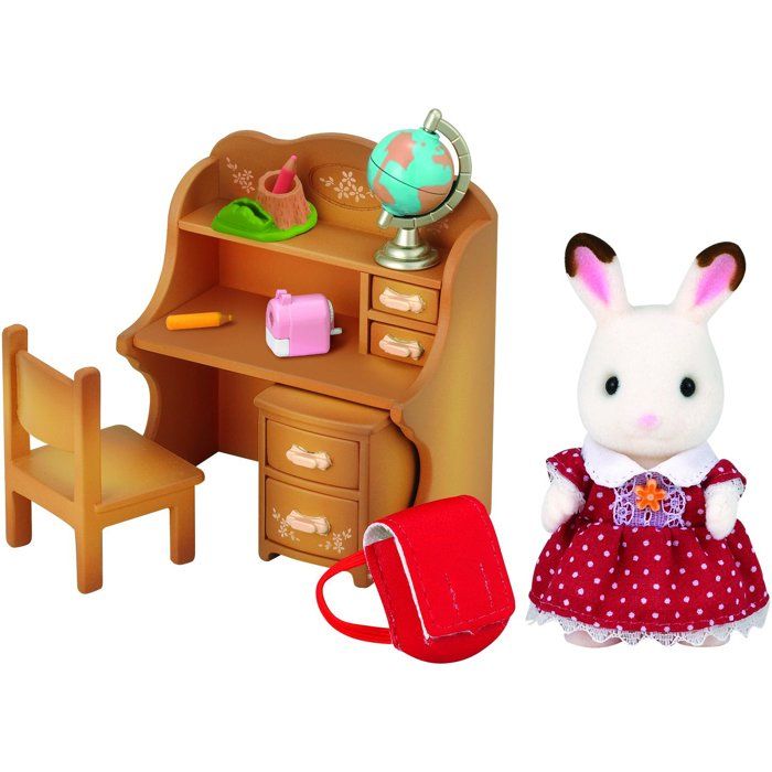 Sylvanian Family 5016 : Fillette lapin dans le bureau Epoch d'enfance