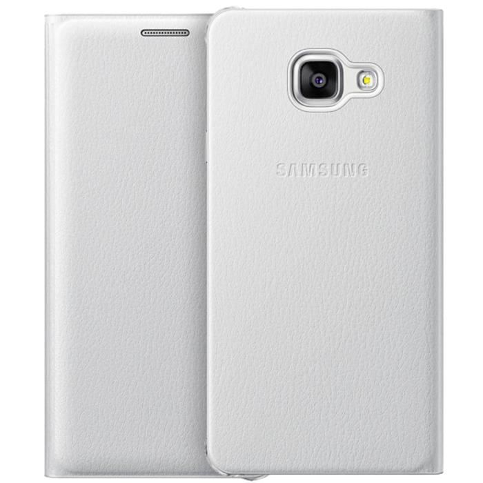 Samsung Housse Blanc Flip Wallet Original pour Samsung Galaxy A3 2016