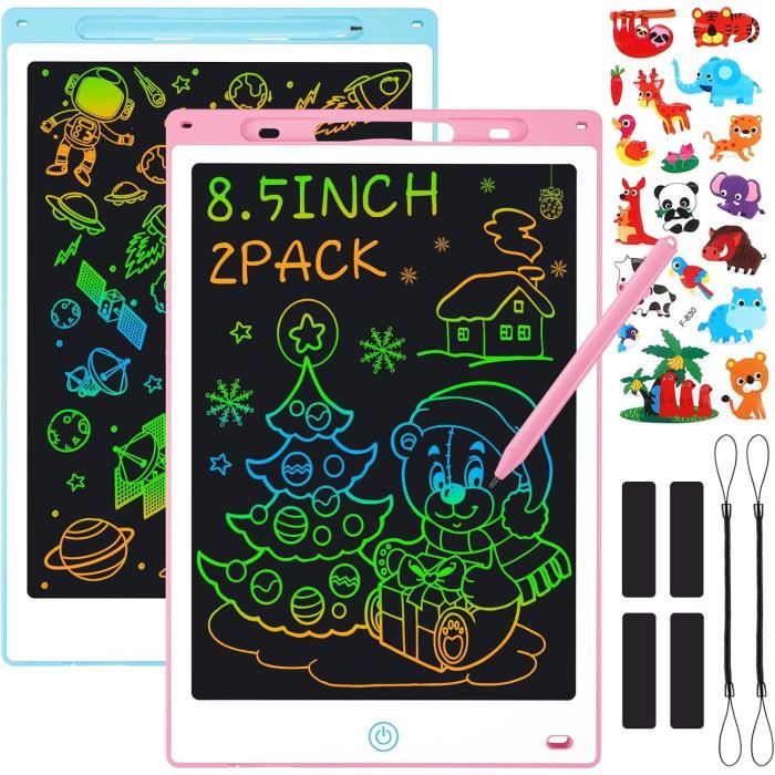 Tablette d'écriture LCD colorée 8,5 '' pour tout-petits Doodle Board