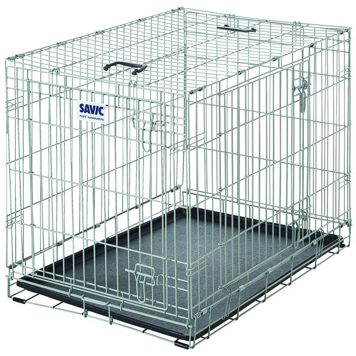 Cage pliable - SAVIC - Dog Residence - Métal - 76 x 53 x 61 cm - Pour chien moyen Cage pliable - SAVIC - Dog Residence - Métal - 76 x 53 x 61 cm - Pour chien moyen