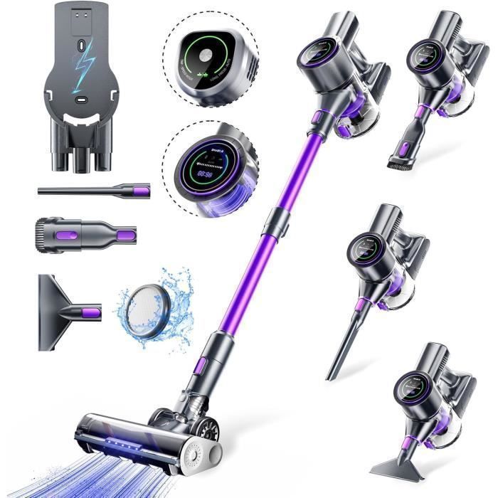 Aspirateur balai sans fil - SMARTAI - SmartAI P40 - 50KPa - Moteur sans balais 580W - Autonomie 65 min - Smartai