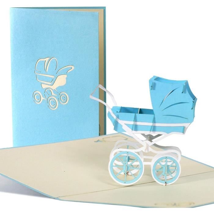 Poussette Garçon, Bébé Douche Carte, Nouveau Bébé, Carte Félicitations Carte, Carte D'anniversaire, G13.2