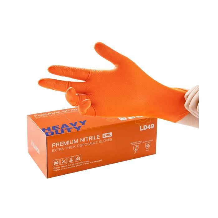 Normbel - Gant Orange Nitrile Diamonds haute résistance Xtra Large, gants nitril Normbel - Gant Orange Nitrile Diamonds haute résistance Xtra Large, gants nitril