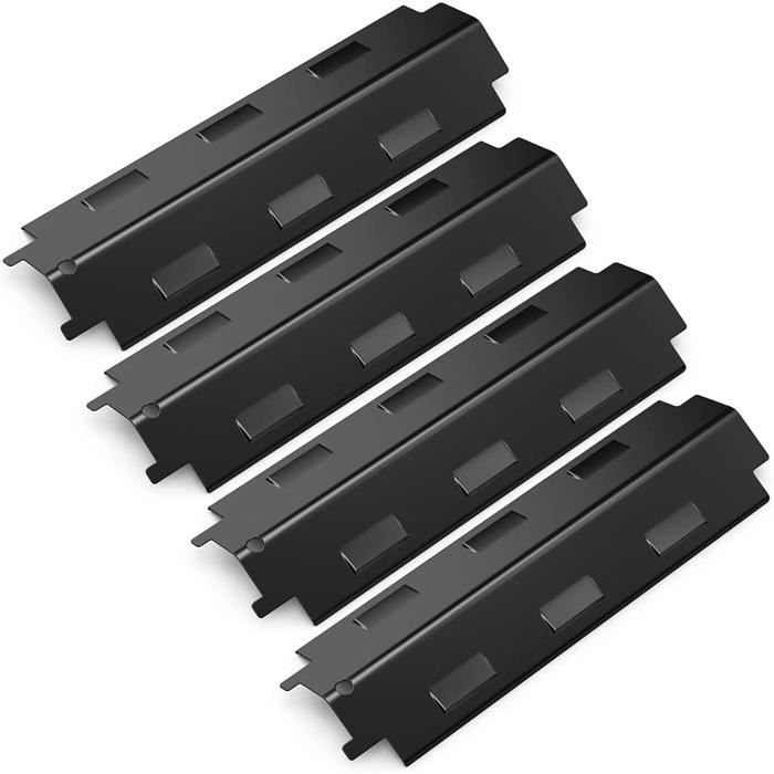 4 Diffuseurs Chaleur Acier Inox Pour Barbecue - 38.1x9.5 Cm, Universels