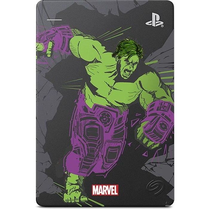 SEAGATE – Disque Dur Externe Gaming PS4 – Marvel Avengers Hulk – 2To – USB 3.0 (STGD2000204)