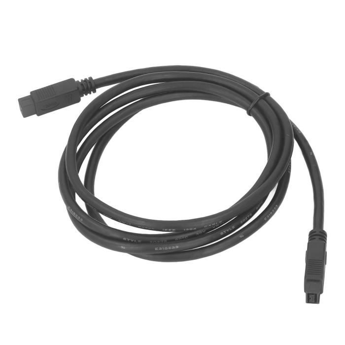 Câble Firewire IEEE1394, Câble DV Firewire 9 Broches à 9 Broches Mâle à Mâle pour Caméscope