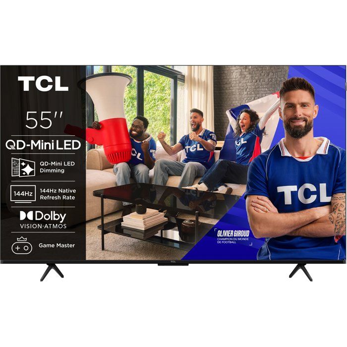 TCL 55P8L TV QD MiniLED 55 (139 cm) 4K UHD 3840x2160 144 Hz Dolby Vision Google TV 4xHDMI WiFi