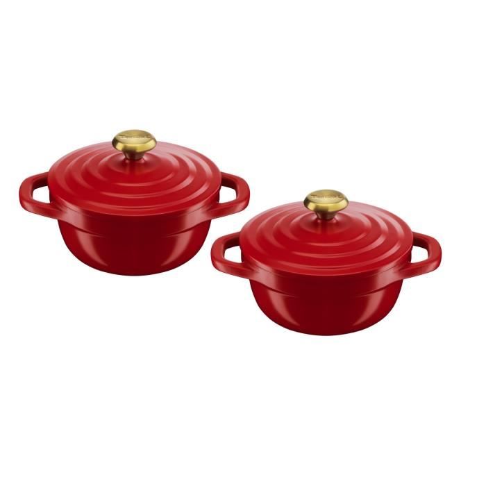 Cocotte ovale Tefal en fonte d'acier, Induction intégrale, Revêtement