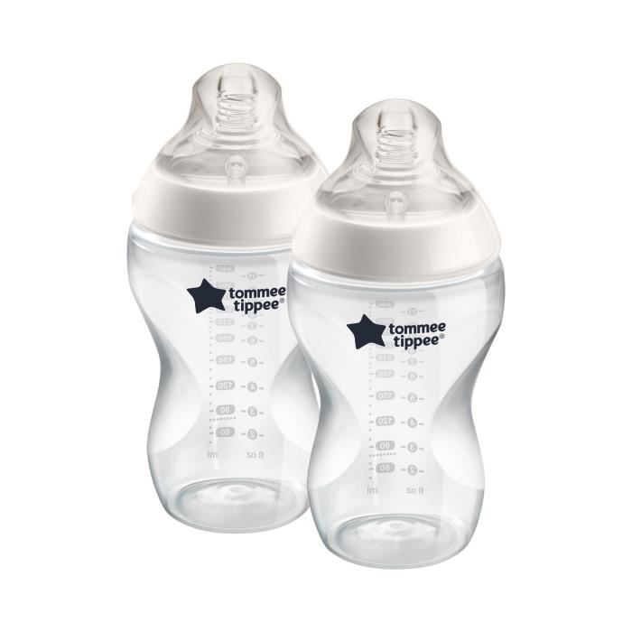 2 biberons Tommee Tippee avec tétine - Tommee Tippee | Beebs