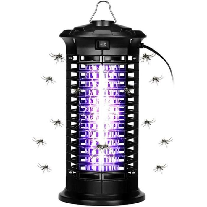 Lampe Anti-moustiques 4W - Pack De 4 - UV + Grille électrique - Prise électrique, Sans Produits Chimiques - Pour Chambre, Salon, Bureau (20-30 M² Par Lampe) - 9