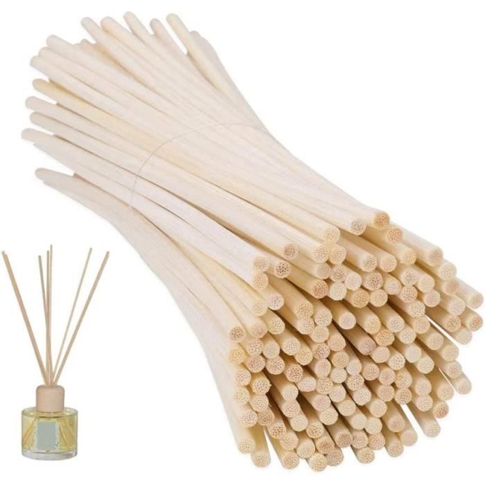 50 Bâtons Diffuseur Huiles Essentielles FuzlPnag - Noir - Pour Parfum D'Ambiance Maison