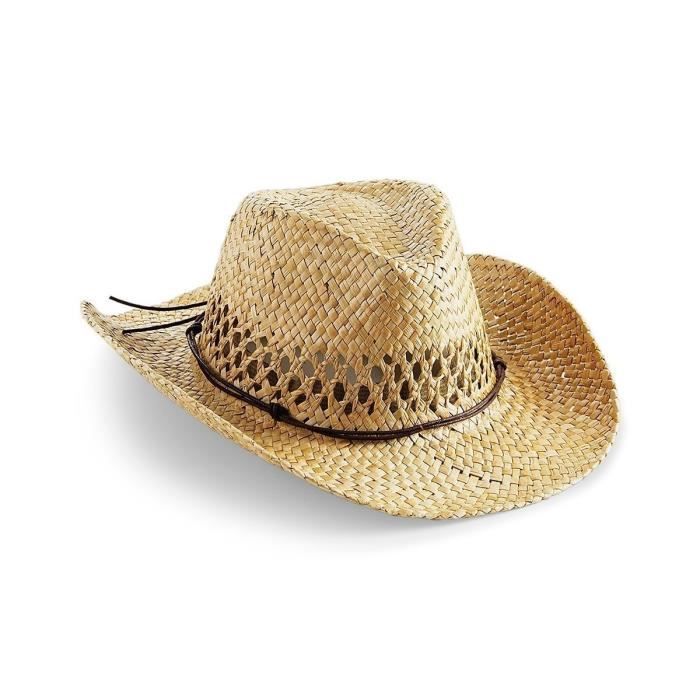 chapeau cowboy paille