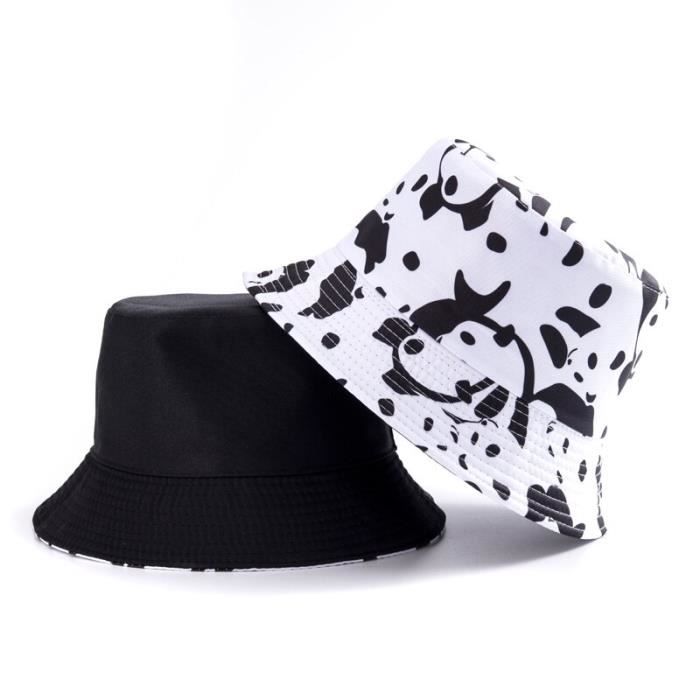 Chapeau Bob Réversible Femme - Imprimé Léopard PU, Taille Unique, Thermique, Neuf Avec étiquettes