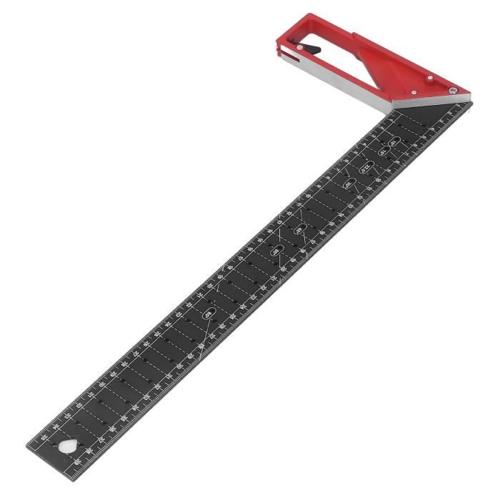 Règle De Traçage Coulissante En T Pour Menuiserie - Aluminium 229x90 Mm - Pour Marquage Droit Et Angulaire