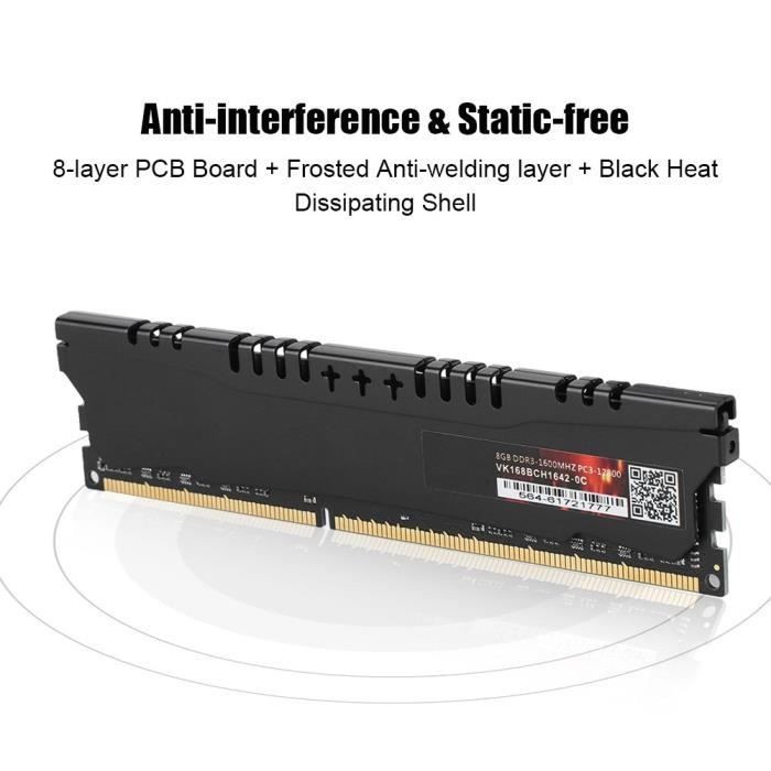 RAM Corsair Dominator 6 Go (3x2 Go) DDR3 1600 MHz - Occasion Testée