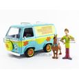 Voiture Miniature de Collection - JADA TOYS 1/24 - MISTERY MACHINE Scooby Doo - With Shaggy and Scooby figures - Green / Yellow --1