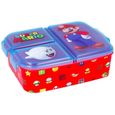 Super Mario multi-compartment snack box, sandwich box , boite repas , gouter enfants, multi compartiments-1