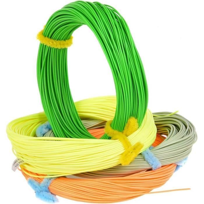 Ligne De Pêche à La Mouche BestCity WF6 – Flottante Intermédiaire, 30,5 M, Bleu Ciel, Boucles Tressées, Pour Précision