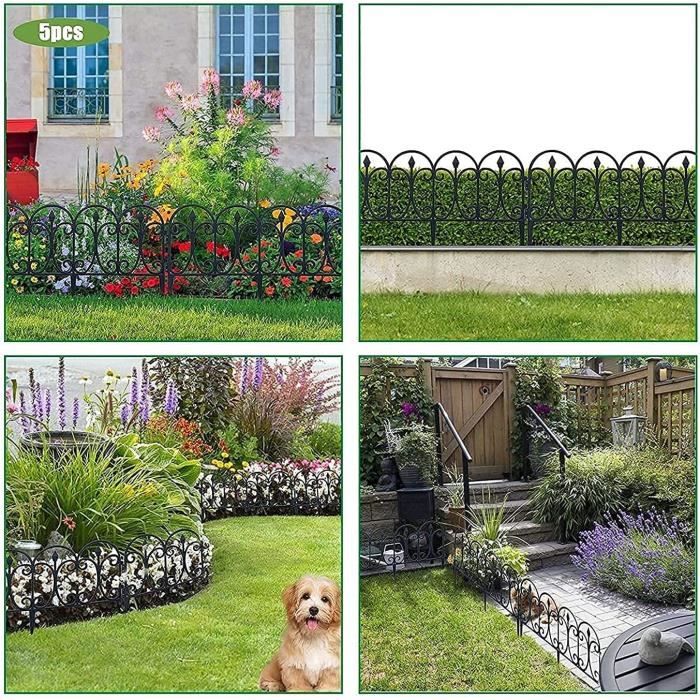 Palissade De Jardin Cellfast ECO 2,4 M – Anthracite, Hauteur 17 Cm – Pour Bordures De Plates-bandes, Montage Facile