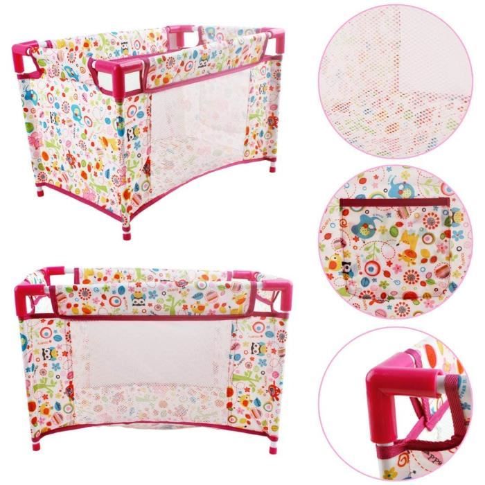 deAO Kit d'accessoires de Poupées -Accessoires pour Poussettes, Chaises de Salle à Manger, Berceaux, Sacs, Biberons, Couverts, -avec Poupées 30cm, Jeux de Rôle Jouets, Cadeaux pour Filles de 3 Ans