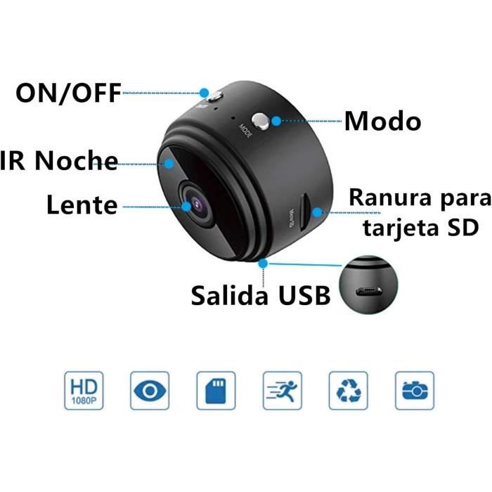 Mini Caméra Espion HD 1080p - 32 Go Intégré - Détection De Mouvement - Enregistrement Cyclique - Sans Wi-Fi - Pour Bureau, Maison, Réunions - 12