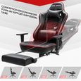 Chaise Gaming Noire de Bureau Confortable et Ergonomique avec Repose-Pieds, Oreiller et Support Lombaire - STARSPACE-2