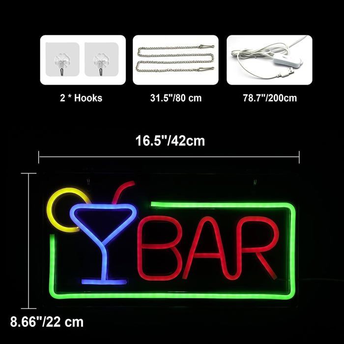 Enseigne lumineuse néon LED de monture rhum gay pour boutique bar à