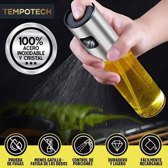 Spray Huile Cuisine Leaflai 200 Ml – Pulvérisateur Anti-Adhésif Friteuse Air – Buse Rotative 2 Modes – Contrôle Calories