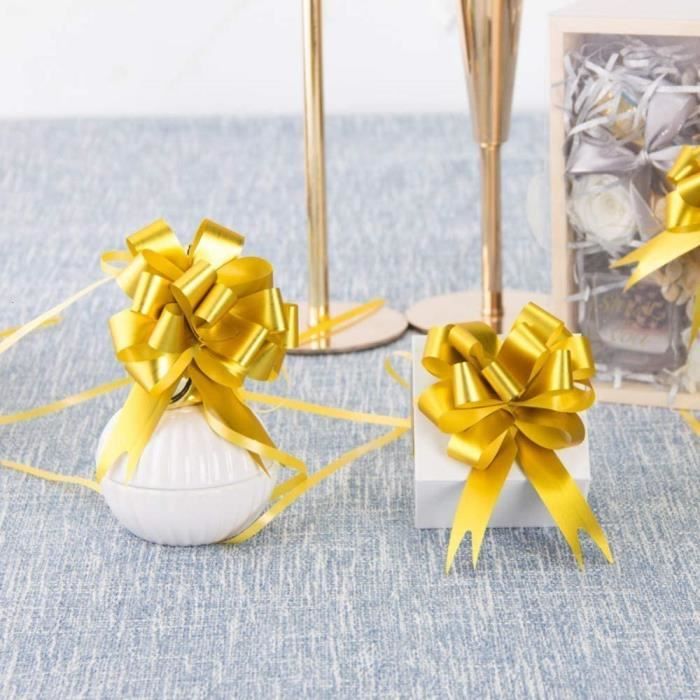 POPOYU Ruban Satin Blanc Ivoire 10cm De Large,23m Ruban Cadeau,Ruban Couture Pour Gros Noeud Cadeau,Ruban Satin Soie Pour Décoration Mariage,l'artisanat Décoration Maison,Fête Gâteau,Emballage Gâteau - 9
