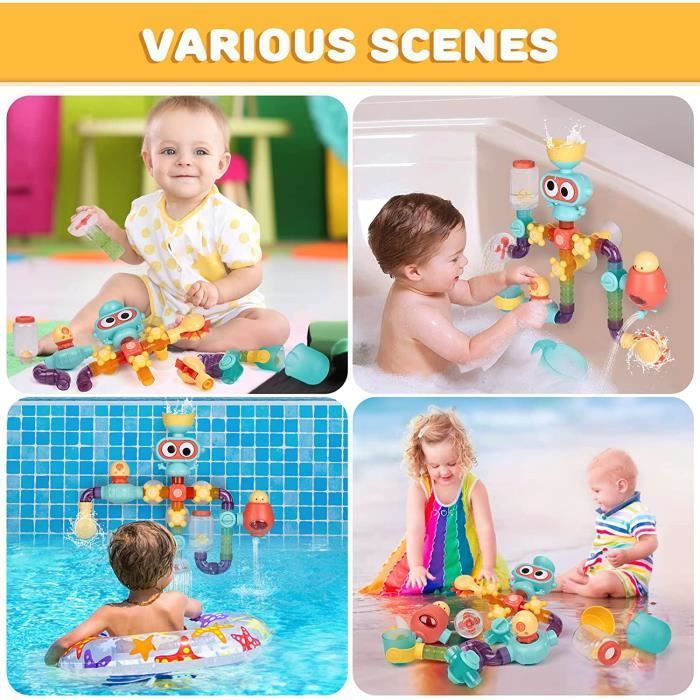 Jouets de bain pour enfants de 1, 2, 3 et 4 ans, mur de bain, cascade,  cadeau Non d'anniversaire - AliExpress
