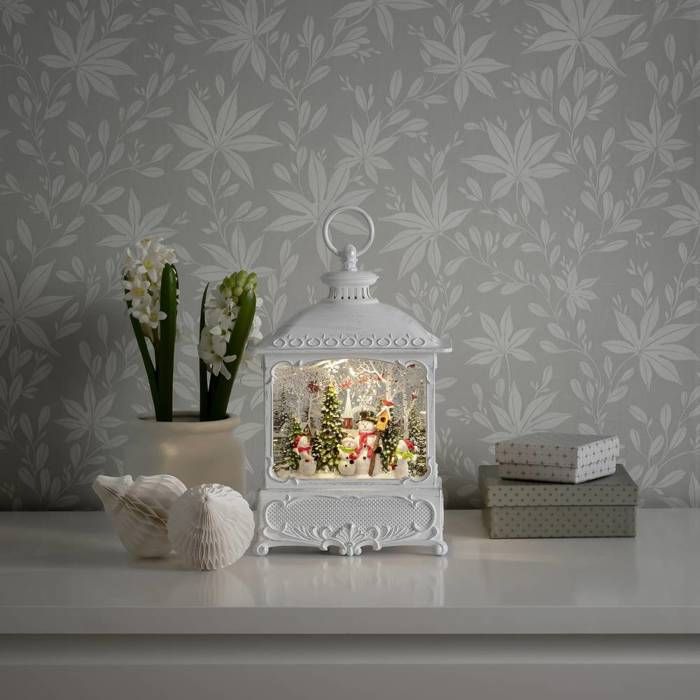 Lanterne Solaire Extérieure Arrosoir Père Noël - Décoration De Noël Avec Support, En Métal, LED, Pour Jardin, Allée, étang