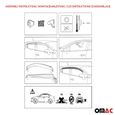 Déflecteur d'air Pour VW Golf VII 2013-2019, Déflecteurs de Vent Pluie, Noir, 4 Pcs-3