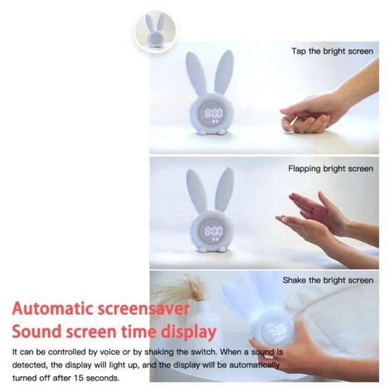 Radio Reveil à Induction En Forme De Lapin Mignon, Intelligent