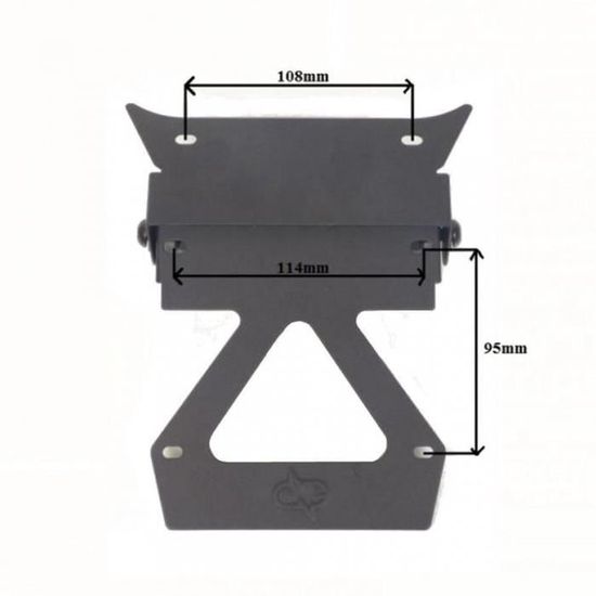 Support Plaque Immatriculation Moto Access Design Support De Plaque Access Design Latral Noir Harley Davidson 9158090 2
