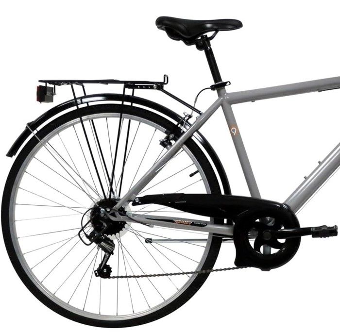 Velo VTC 28 Homme Discovery Adventures 6 Vitesses Derailleur Shimano TY21 Potence reglable equipement compet City Cdiscount Sport