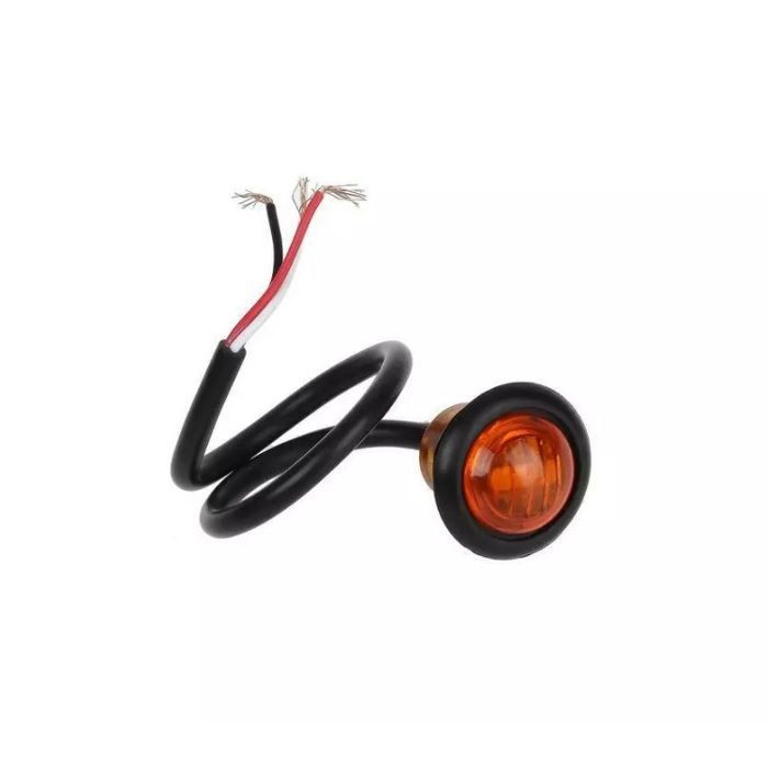 TUINCYN Lot De 2 Mini Réflecteurs LED 24 Ampoules - Ambre Jaune Clignotants Pour Moto, Voiture, Camion - Feux Position Et Freinage